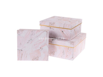 Paco, ukrasna kutija, kocka, roze mermer, miks, 3K ( 712158 )