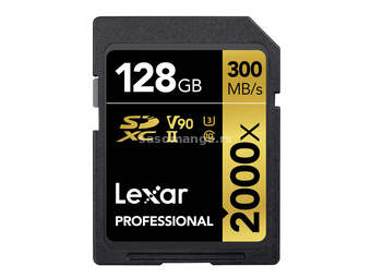 Lexar SDXC 128GB Professional 300MB/s 2000x UHS-II