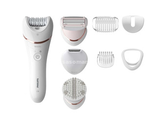PHILIPS BRE735/00 Series 8000 Moist and dry epilator 8 accessories