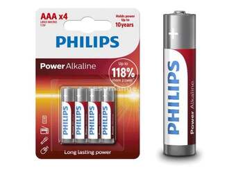 Baterija Philips Powerlife LR03/AAA LR03P4B05