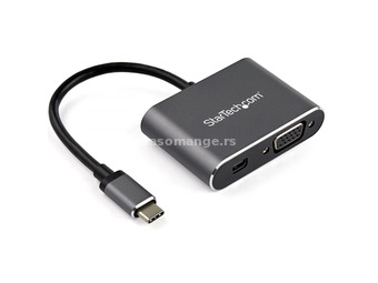 STARTECH USB C Multiport Video Adapter - USB-C to 4K 60Hz Mini DisplayPort 1.2 or 1080p VGA Monit...