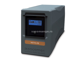 Socomec UPS NeTYS PE 1500VA, 900W 230V 50, 60Hz AVR, Step wave, LCD displej, RJ45, 1xUSB