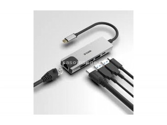 D-Link 5-in-1 USB-C Hub with HDMI/Ethernet, DUB-M520