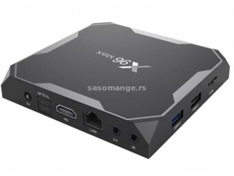 GEMBIRD GMB-X96 MAX+ 2/16GB DDR3 smart TV box S905X3 quad, Mali-G31MP 4K, KODI X4-daljinski,Andro...