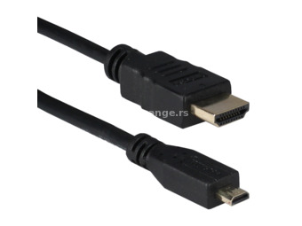 FAST ASIA HDMI kabl micro 1.5m (Crni) HDMI 1.4 (4K @30fps) HDMI A - muški HDMI D Micro - muški Ok...