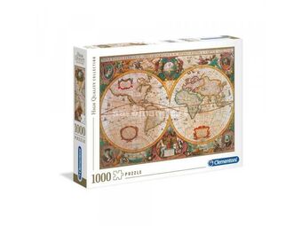 CLEMENTONI Puzzle HQC Old Map -1.000 delova