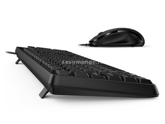 GENIUS KM-170 USB US crna tastatura+ USB crni miš