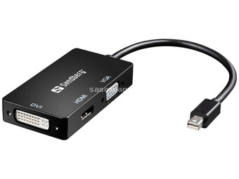 Adapter Sandberg Mini DisplayPort - HDMI, DVI, VGA 509-12