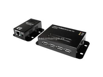 LOGILINK USB 2.0 Cat.5 extender up to 50m with 4-port hub