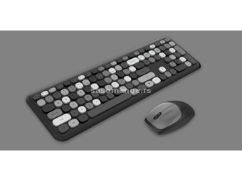 Mofii WL retro set tastatura i miš u crnosivoj boji ( SMK-666395AGBKGR )