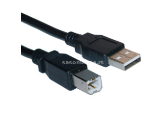 FAST ASIA USB Kabl A-B 5m (Crni) - LINKOM3 USB 2.0 - do 480 Mbps USB-A USB-B Okrugli