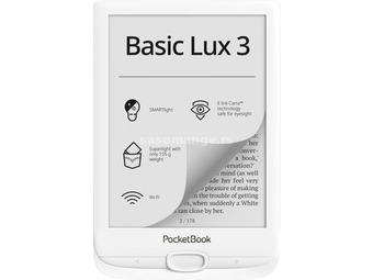 POCKETBOOK Basic Lux 3 6" 8GB White