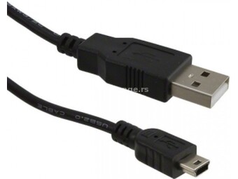 FAST ASIA Kabl USB A - USB Mini-B MM 1.8m crni