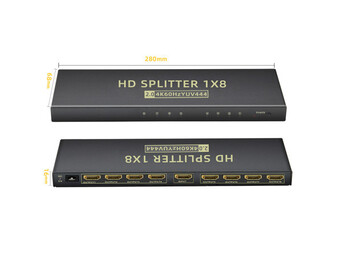 XWave HDMI 2.0 spliter 1x in - 8x out 8K Activ ( HDMI 2.0 spliter 1x in - 8x out 8K Activ )