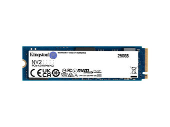 Kingston 250GB NV2 M.2 2280 PCIe 4.0 NVMe SSD, up to 30001300MBs, 80TBW, EAN: 740617329889 ( SNV2...