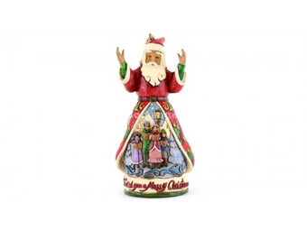Jim Shore Wish You Merry Xmas Santa Hanging Ornament Figure ( 031716 )