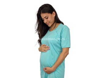 Jojo mama spavaćica za trudnice mint veličine l ( JOJO5031-ML )