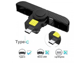KETTZ Tip C USB čitač ID smart CR-K1030B (70-004 )