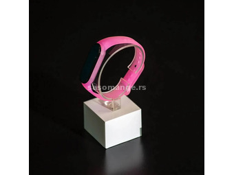 XIAOMI Mi band 5 silicone belt transparent neon pink