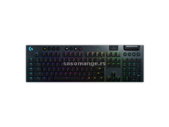 LOGITECH bežična gejmerska tastatura G915 Lightspeed RGB Tactile Carbon - 920-008902 Mehanički t...