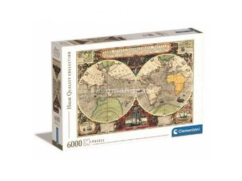 CLEMENTONI Puzzle HQC Antique Nautical Map - 6.000 delova