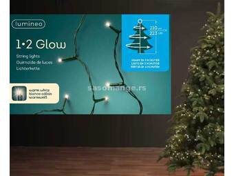 Lumineo Novogodišnje stepenaste LED lampice 1-2-glow basic 7 nivoa 223 LED 49.5462