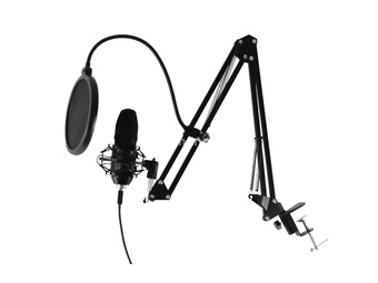 Sal Kondenzatorski mono mikrofon sa stalkom Crni