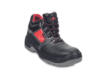 Fridrich s3 duboke zaštitne cipele, kožne, crno-crvena, veličina 45 ( 1020011260720045 )