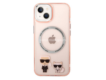 Futrola Karl Lagerfeld Magsafe With Ring za Iphone 14 pink