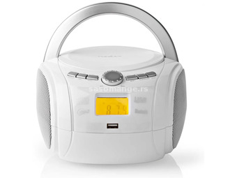 NEDIS SPBB100WT CD-s radio bluetooth-al white