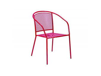 Green bay Baštenska metalna stolica crvena Arko 051114