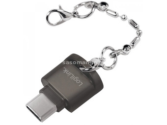 LOGILINK USB-C to microSD Card reader as a key chain
