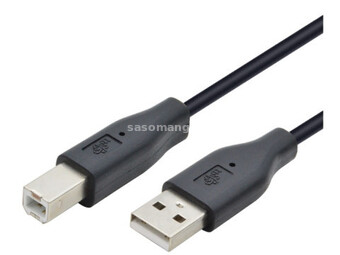 E-Green kabl USB A - USB B M/M 1.8m crni