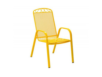 Green bay Baštenska metalna stolica žuta Melfi 051123