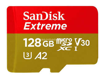SanDisk Micro SDXC 128GB Extreme 160MB/s bez adaptera