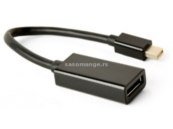 A-mDPM-DPF4K-01 Gembird 4K Mini DisplayPort to DisplayPort adapter cable, black A