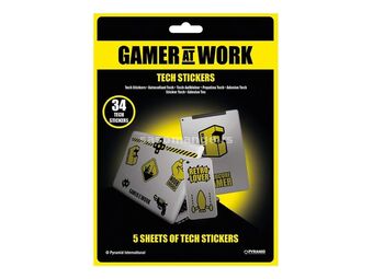 PYRAMID INTERNATIONAL Gamer at Work Tech Stickers