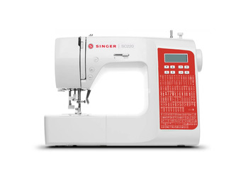 SINGER SC220-RD Sewing machine white / red