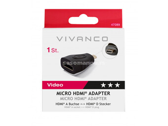 Vivanco Adapter HDMI/micro HDMI FM