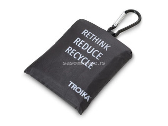 TROIKA Keyring "RPET SHOPPING BAG" black