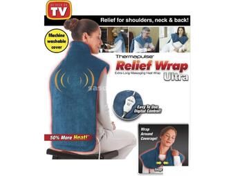 Plašt masažer za ledja + grejač 2u1 relief wrap