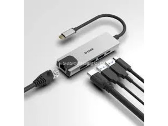D-Link 5-in-1 USB-C Hub with HDMI/Ethernet, DUB-M520