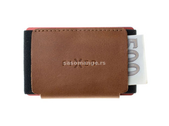 FIXED Real Leather Tiny Wallet brown