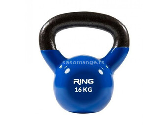Ring kettlebell 16kg metal vinyl RX DB2174-16 blue