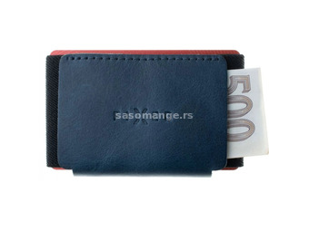 FIXED Real Leather Tiny Wallet blue