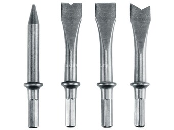 Set dleta i špiceva za pneumatski čekić TC-PC 45 (4 delni)