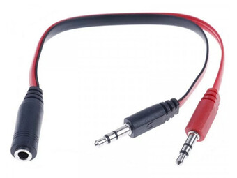 FAST ASIA Adapter Audio 3.5mm stereo jack (M) na 2x3.5mm stereo jack (2xM)