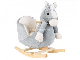 KikkaBoo njihalica ljuljaška sa sedištem i muzikom horse grey (KKB40005)
