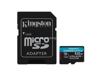 KINGSTON Memorijska kartica 512GB MicroSD Canvas Go! Plus - SDCG3/512GB microSD 512GB 10