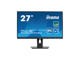 Monitor 27" Iiyama XUB2763HSU-B1 IPS 1920x1080/100Hz/3ms/HDMI/DP/USB/zvučnici